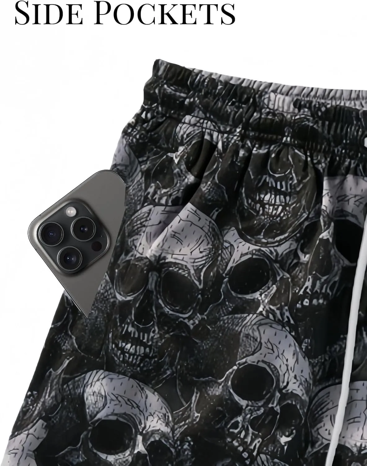 Mens Mesh Graphic Print Athletic Running Shorts Lightweight Quick-Dry Shorts for Basketball Gym Workout