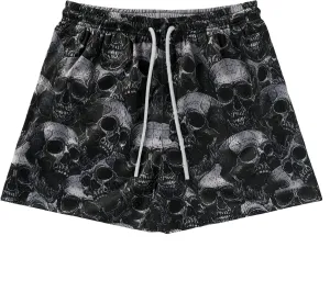 Mens Mesh Graphic Print Athletic Running Shorts Lightweight Quick-Dry Shorts for Basketball Gym Workout