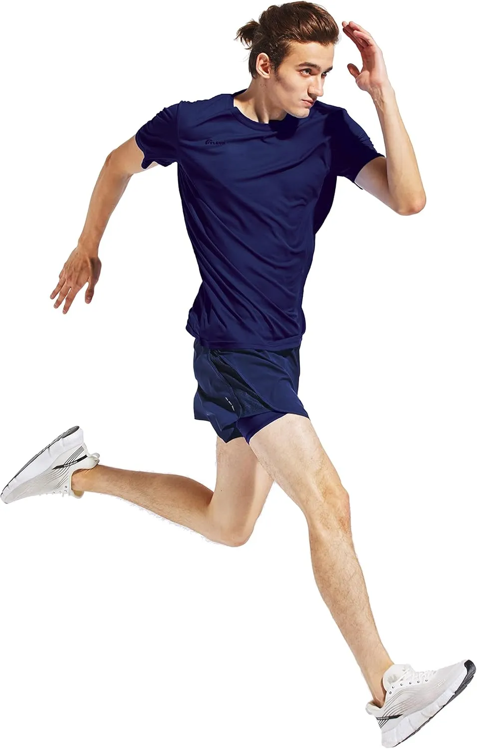 Men's Ultra Lightweight Running Shirts, Dry Fit Marathon Top Tee, Cool Short Sleeve Athletic T-Shirts