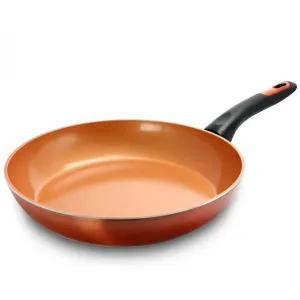 Metallic Reliable shipping Pan Affordable delivery in Inch Frying Aluminum Gibson Copper Hummington Cuisine 12