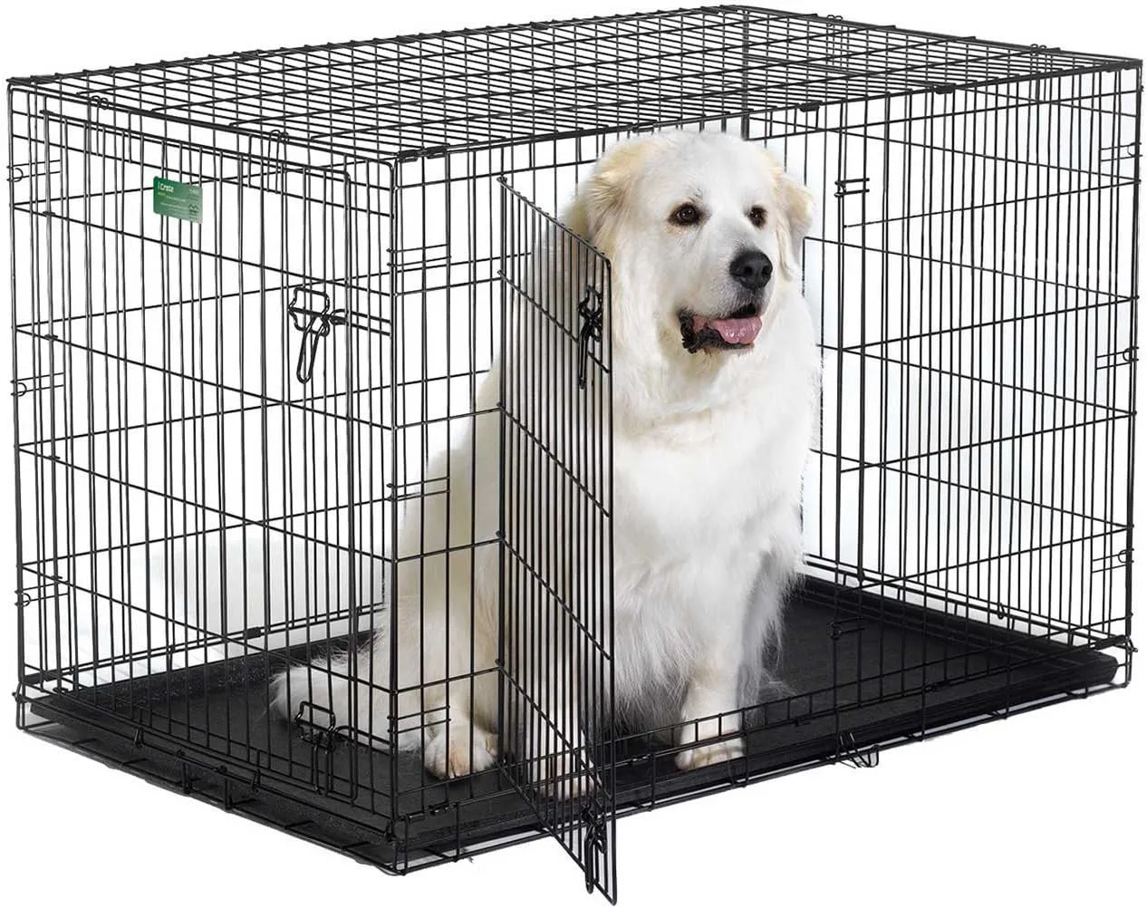 Midwest iCrate Dbl Door Folding Dog Crate 48x30x33