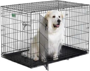 Midwest iCrate Dbl Door Folding Dog Crate 48x30x33