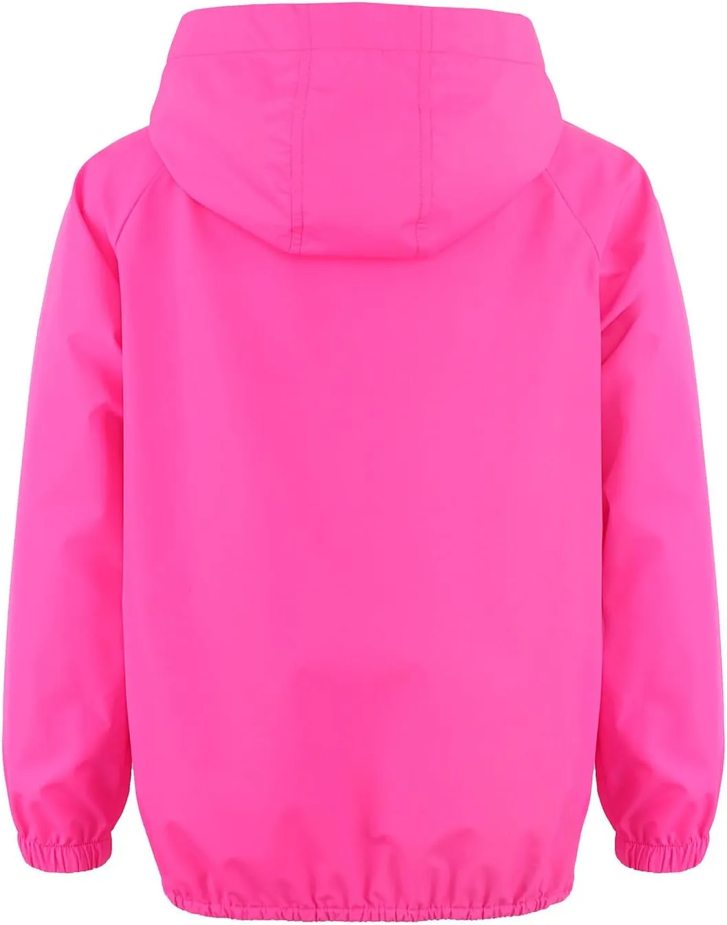 MODAFANS Girls Boys Rain Jacket Lightweight Waterproof Packable Hooded Half zip RainCoats Windbreaker for Outdoor 4-13Year