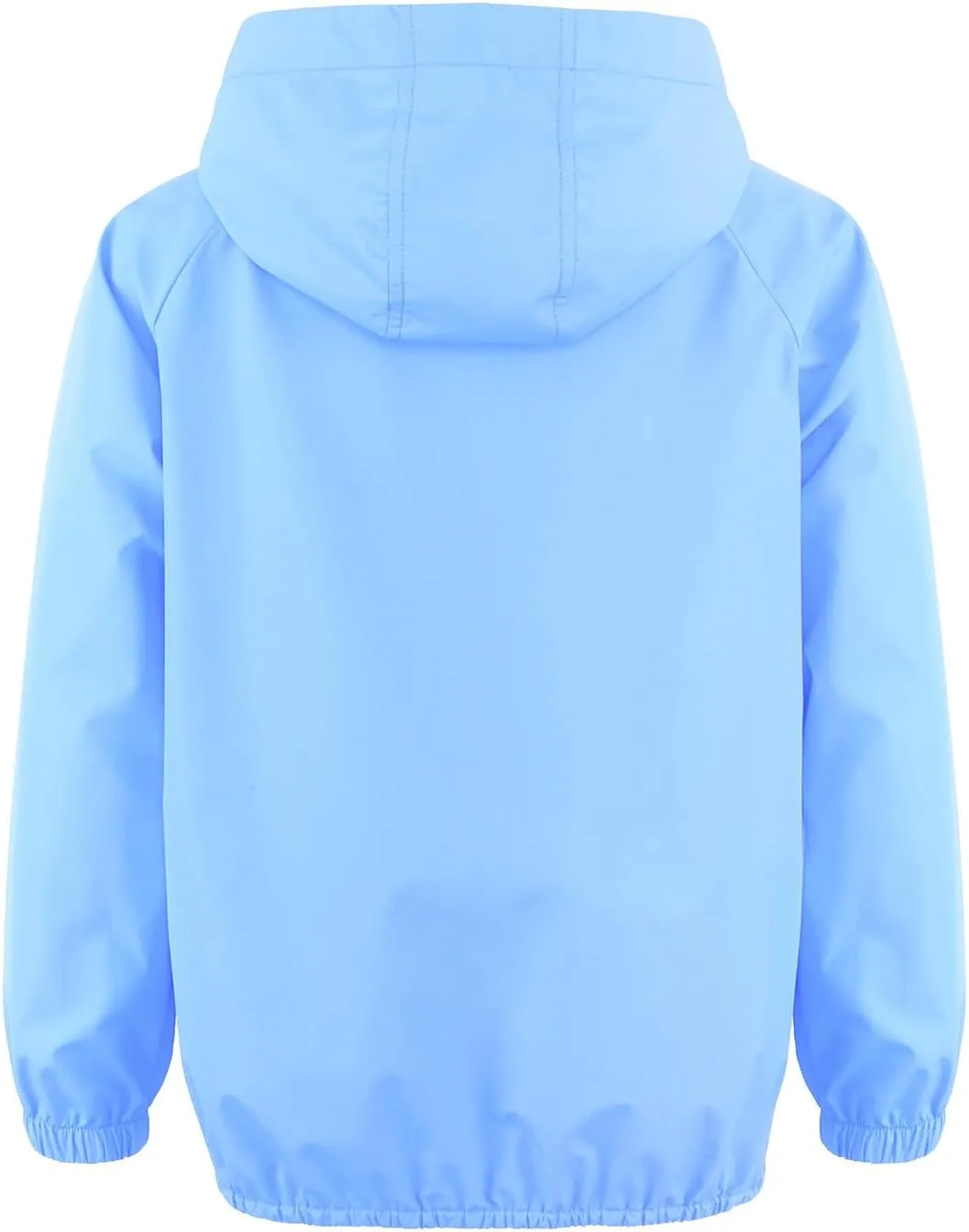 MODAFANS Girls Boys Rain Jacket Lightweight Waterproof Packable Hooded Half zip RainCoats Windbreaker for Outdoor 4-13Year