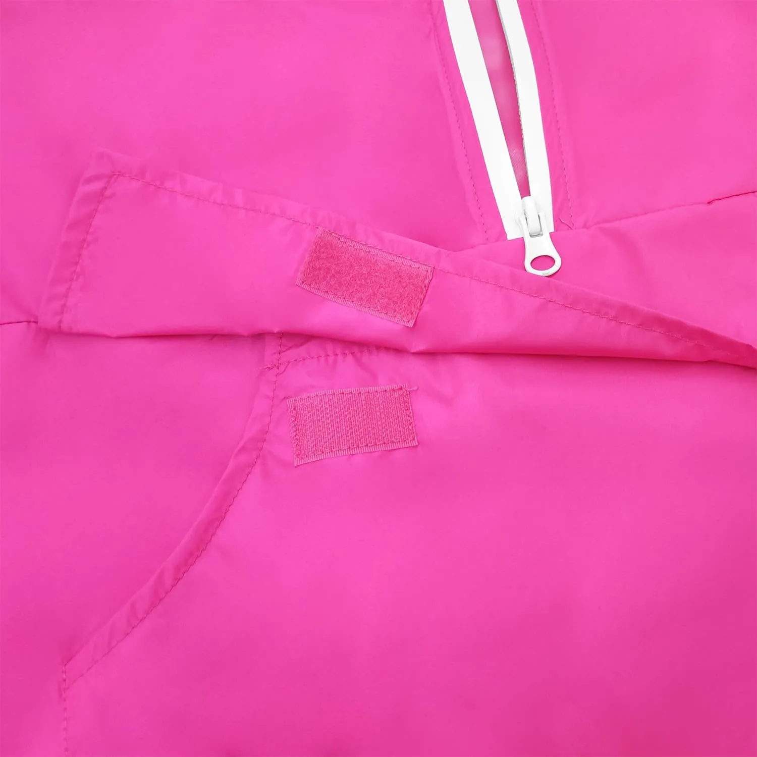 MODAFANS Girls Boys Rain Jacket Lightweight Waterproof Packable Hooded Half zip RainCoats Windbreaker for Outdoor 4-13Year