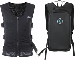 Motorcyclist Dual Backpack ICE Water Cooling System 5.0L Bladder and 7.4V Battery(Black)