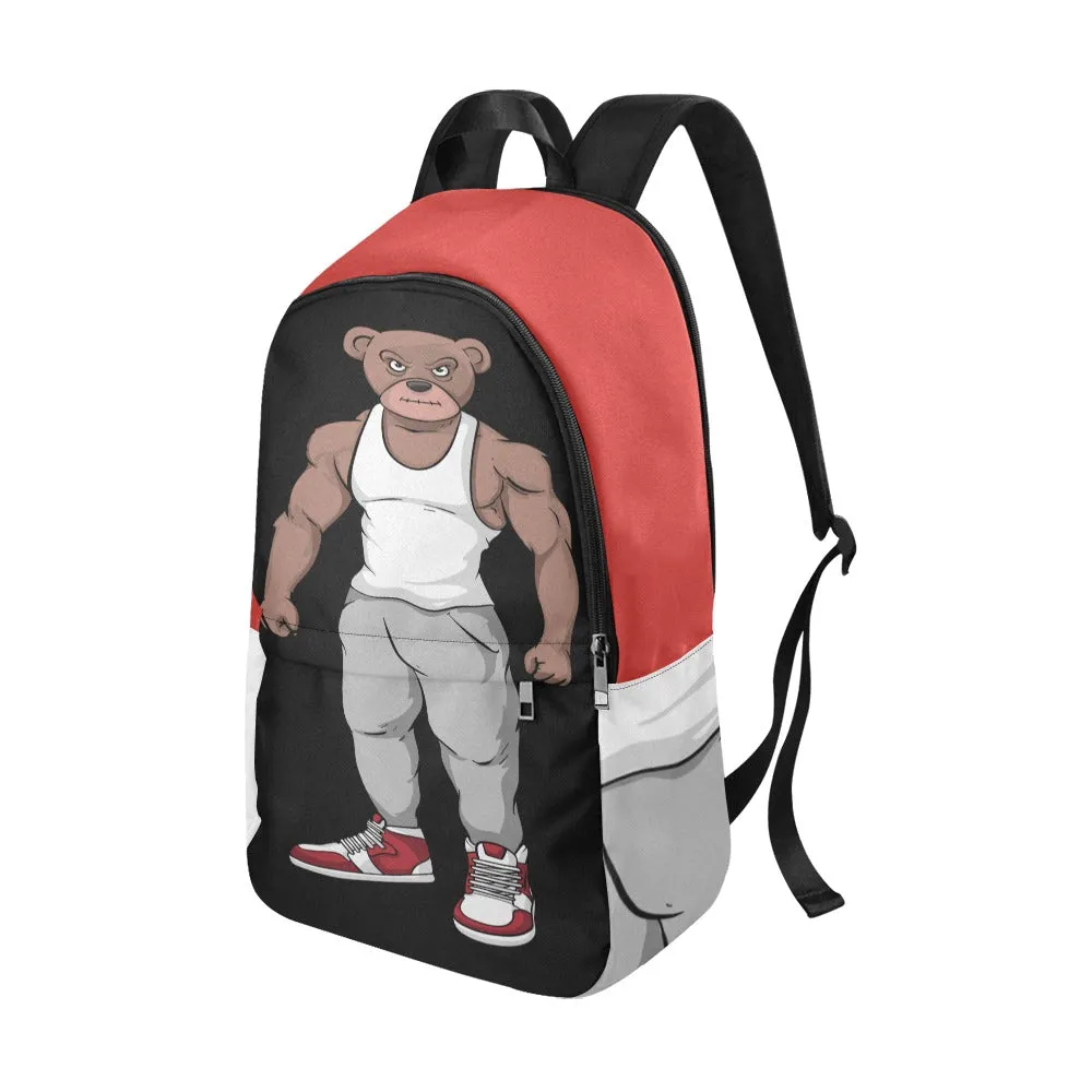 MUSUCLE BEAR BACK PACK Fabric Backpack for Adult (Model 1659)