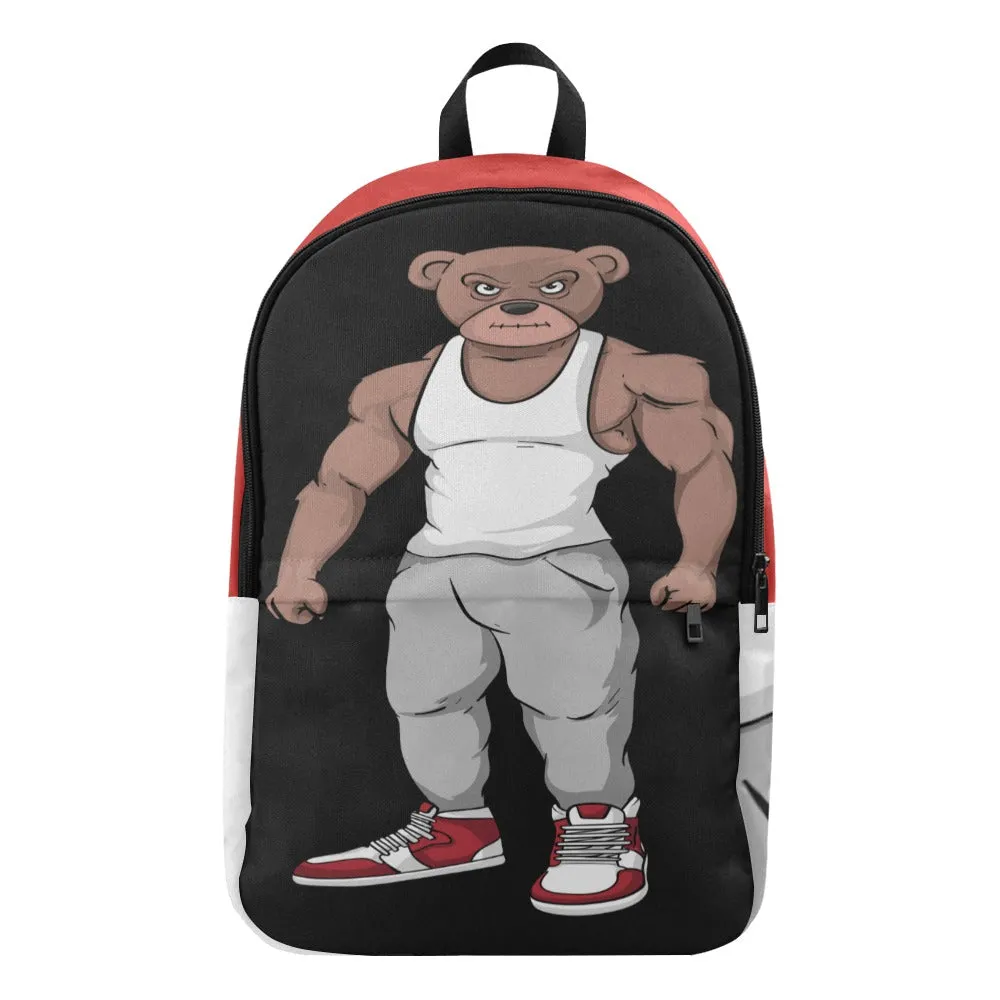 MUSUCLE BEAR BACK PACK Fabric Backpack for Adult (Model 1659)