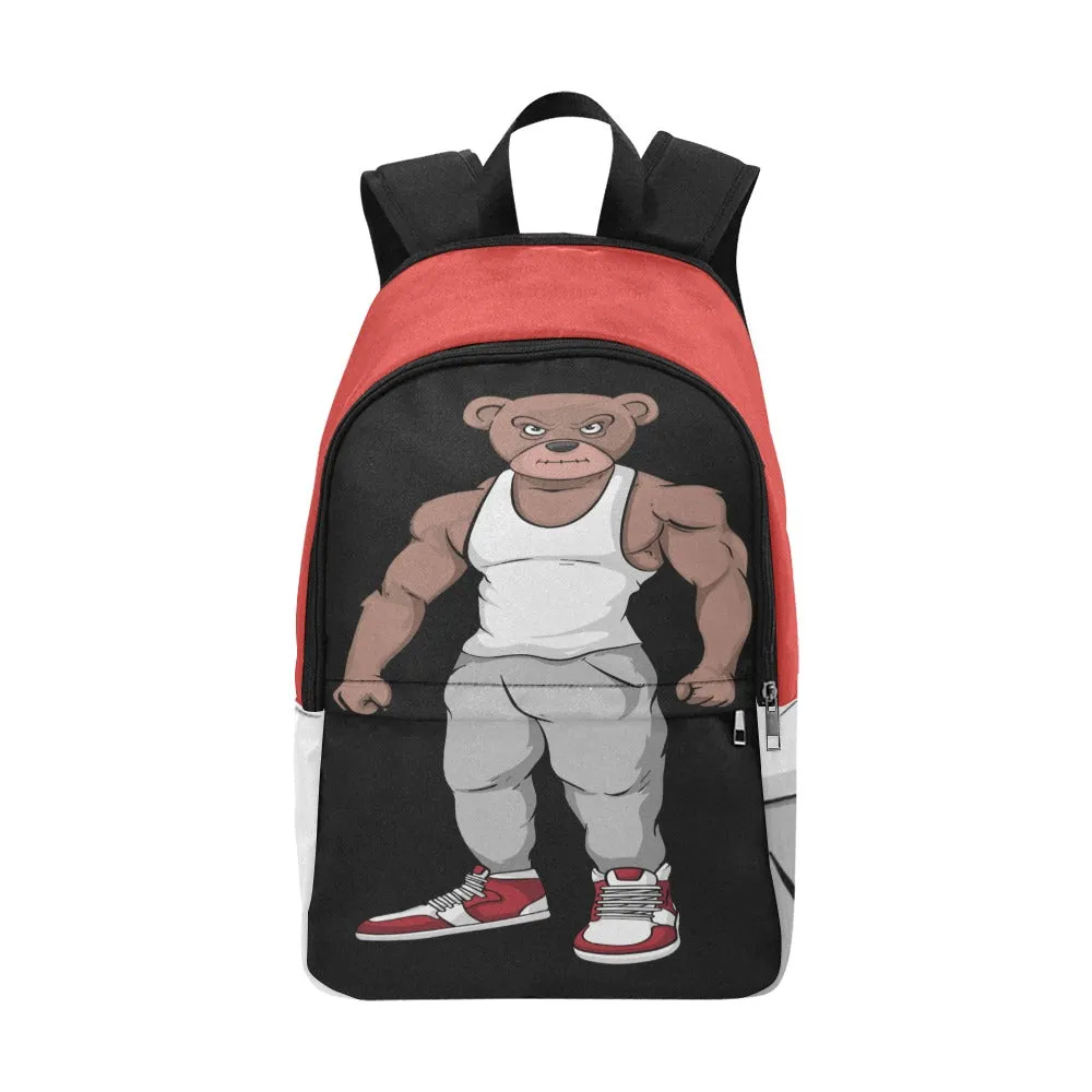 MUSUCLE BEAR BACK PACK Fabric Backpack for Adult (Model 1659)