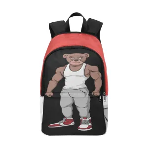 MUSUCLE BEAR BACK PACK Fabric Backpack for Adult (Model 1659)