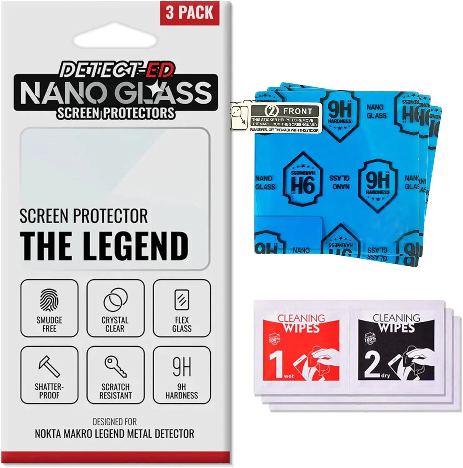 Nano Glass Screen Protector for the Nokta Legend Metal Detector