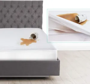 Nestl Premium Cotton Terry Mattress Protector – Soft and Waterproof Twin Deep Pocket Mattress Protector – Breathable Cover, Fits Up to 24 Inch