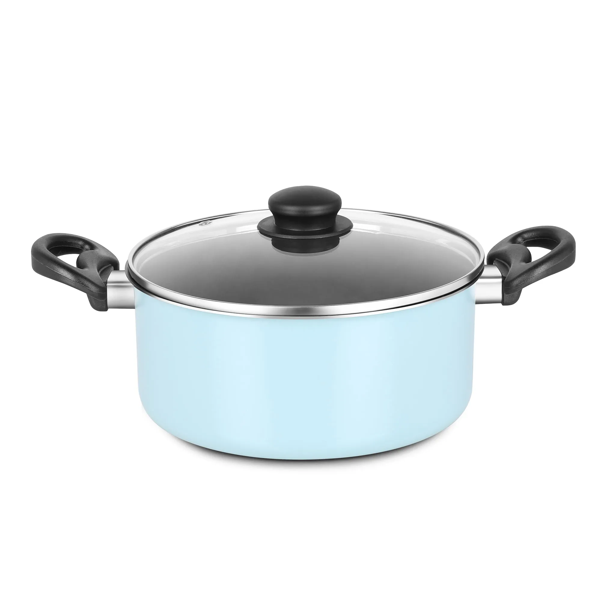 New 7 Piece Cookware Set Nonstick Coated Kitchen Pots And Pans Home Aqua Cooking