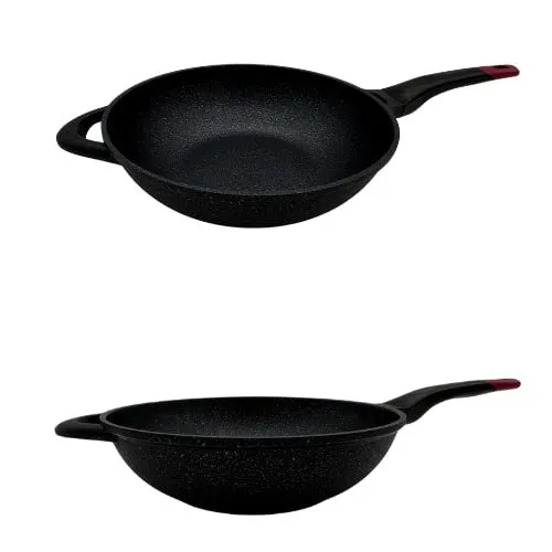 Neware MARBLE WOK available in 2 sizes/ Cazo chino para saltear WOK 2 tamaños disponibles