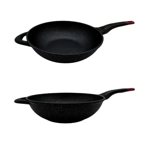Neware MARBLE WOK available in 2 sizes/ Cazo chino para saltear WOK 2 tamaños disponibles