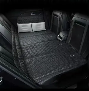 Non-Inflatable Car Mattress，Portable Car Back Seat Folding Bed，Car Travel Camping Mattress for Sleeping, Back Seat Extender, SUV,Truck and Pickup (Black)