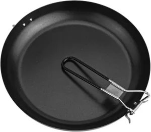 Non Stick Camping Skillet, Outdoor Ultralight Frypan, Portable Backpacking Cooking Pan Frying Pan Foldable Handle Pot Picnic Cookware(12 inches)