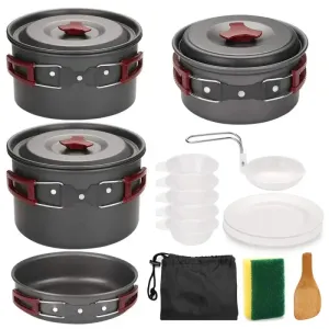 Non-Stick Lightweight Camping Cookware Kit