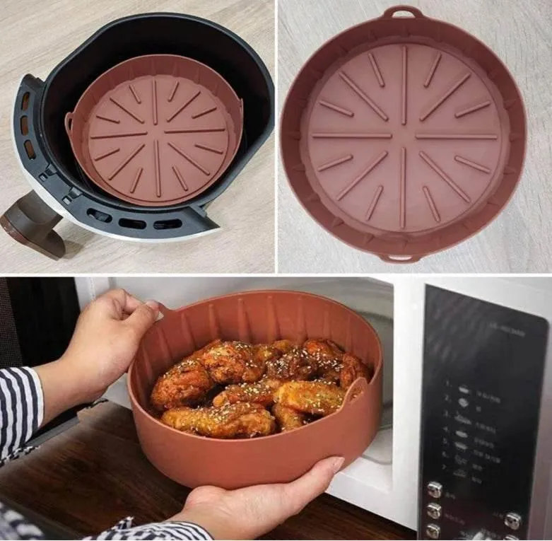 Nonstick Air Fryer Basket - Reusable Cooking Accessory for Easy Cooking