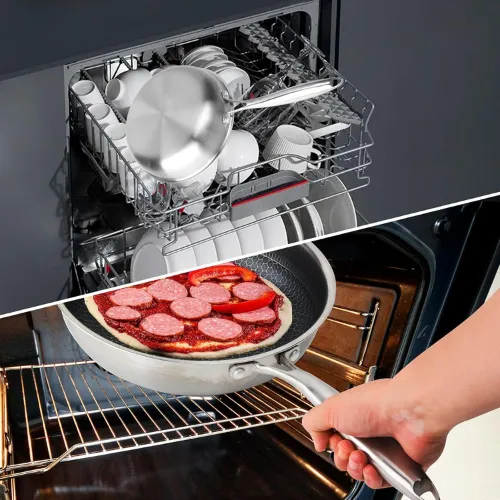 Nonstick Frying Pan 24cm - Dishwasher Safe, Oven Safe to 250°C, Scratch Resistant