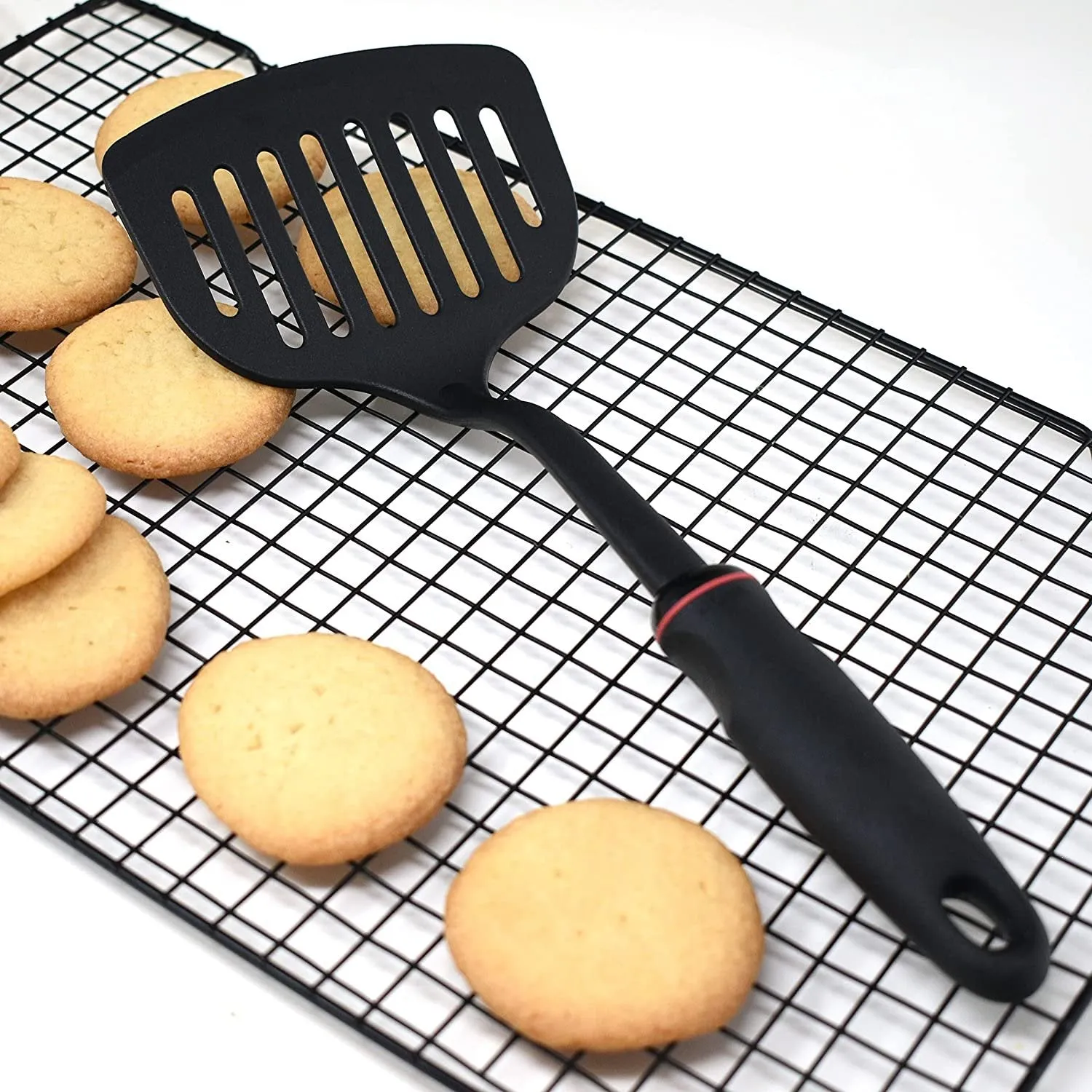 Norpro 12" Long Grip-EZ Handle Nylon Jumbo Wide Turner Spatula