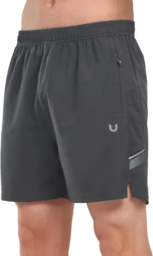 NORTHYARD Men's Athletic Running Shorts 5" Quick Dry Lightweight with Zip Pockets Gym Workout Active