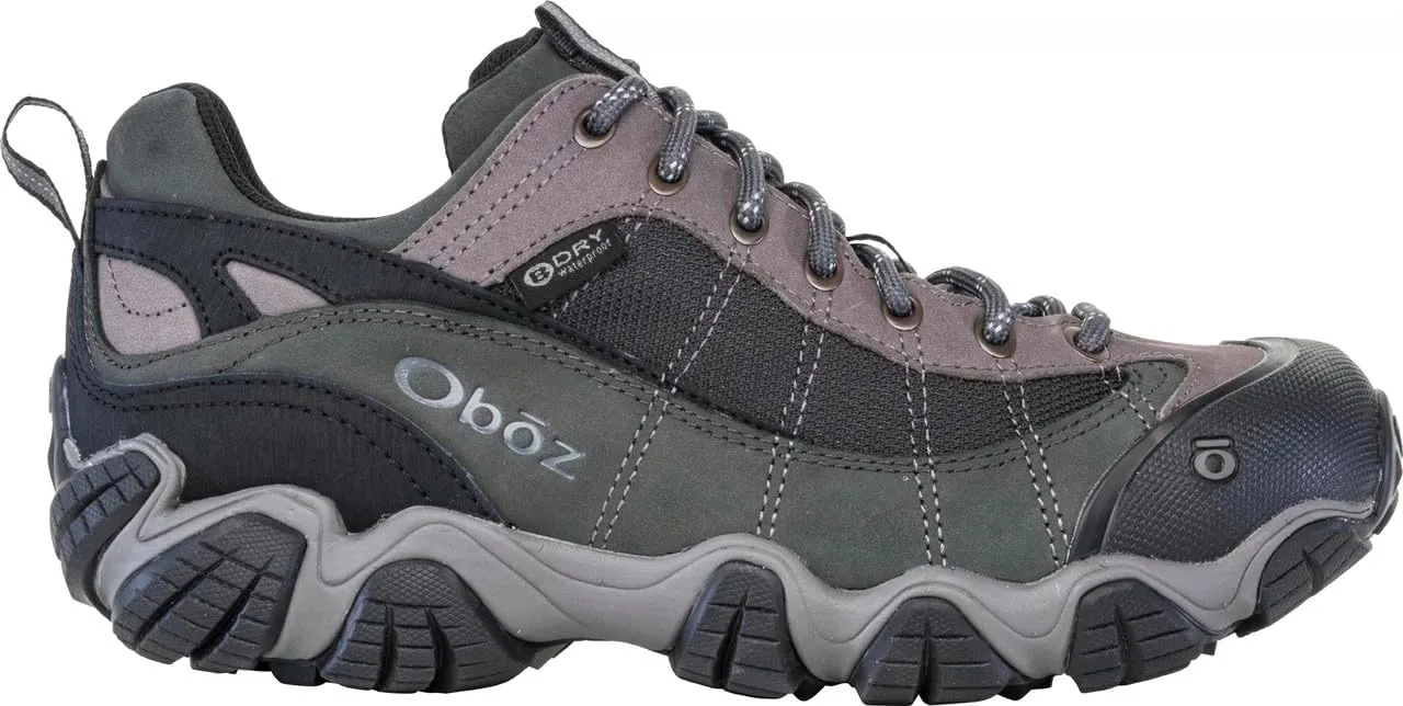 Oboz Men's Firebrand II Low B-Dry, Gray, 14 Wide