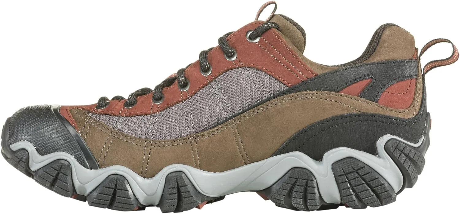 Oboz Men's Firebrand Ii Low B-Dry Waterproof Hiking Shoes, Wide Earth 10.5