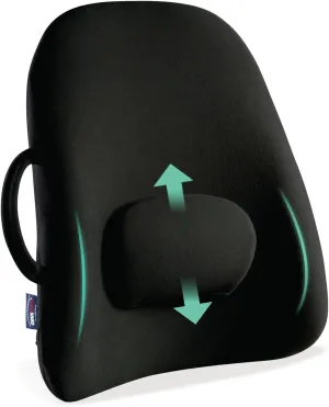 ObusForme Lowback Backrest Support – Lower Back Padded Seat Cushion and Lumbar Support Pillow, Portable Posture Support with Soft and Durable Foam