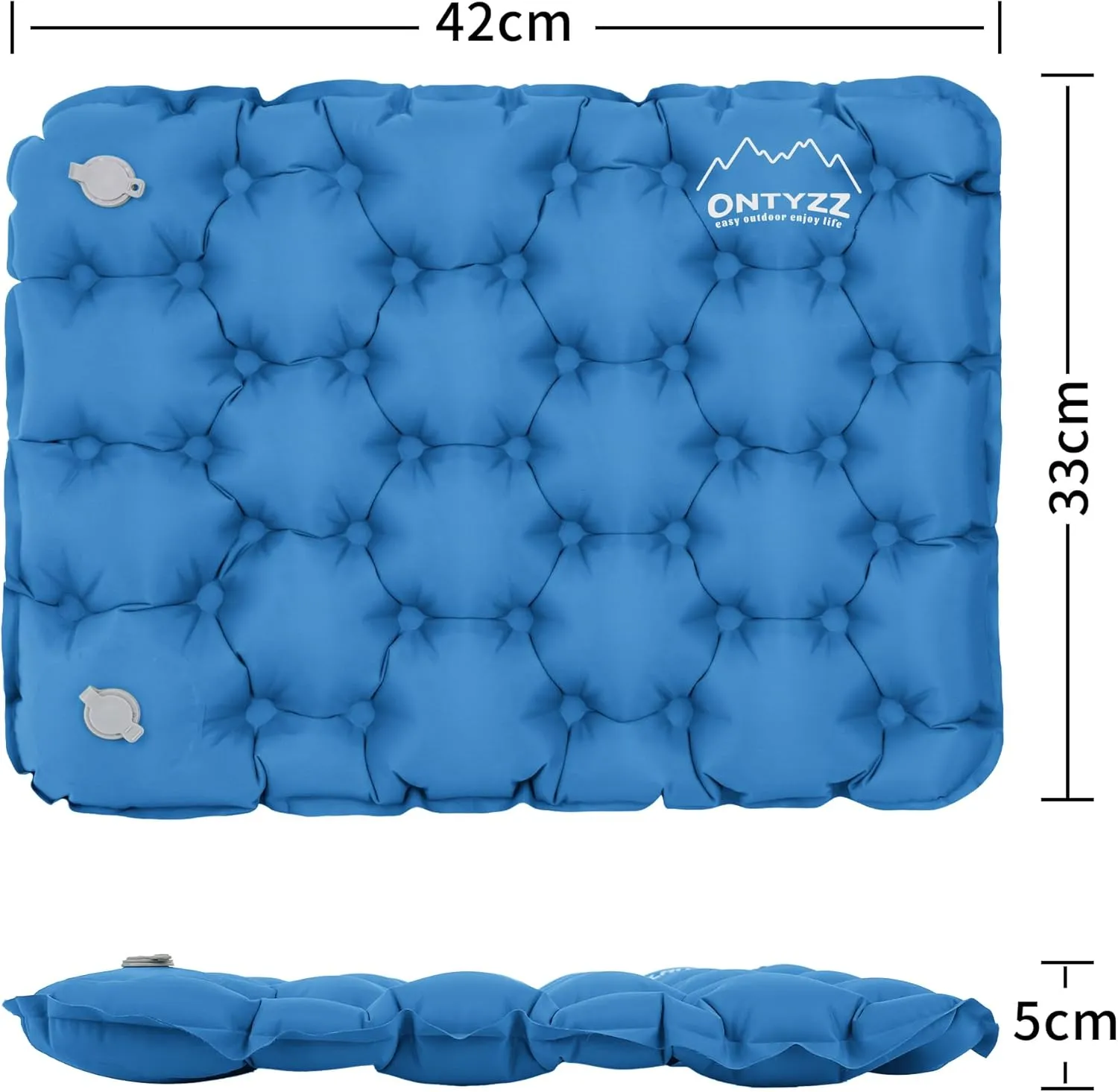 ONTYZZ Inflatable Seat Cushion Airplane Seat Cushion Lightweight Travel Cushion for Climbing Hiking Office Airplane Stadium