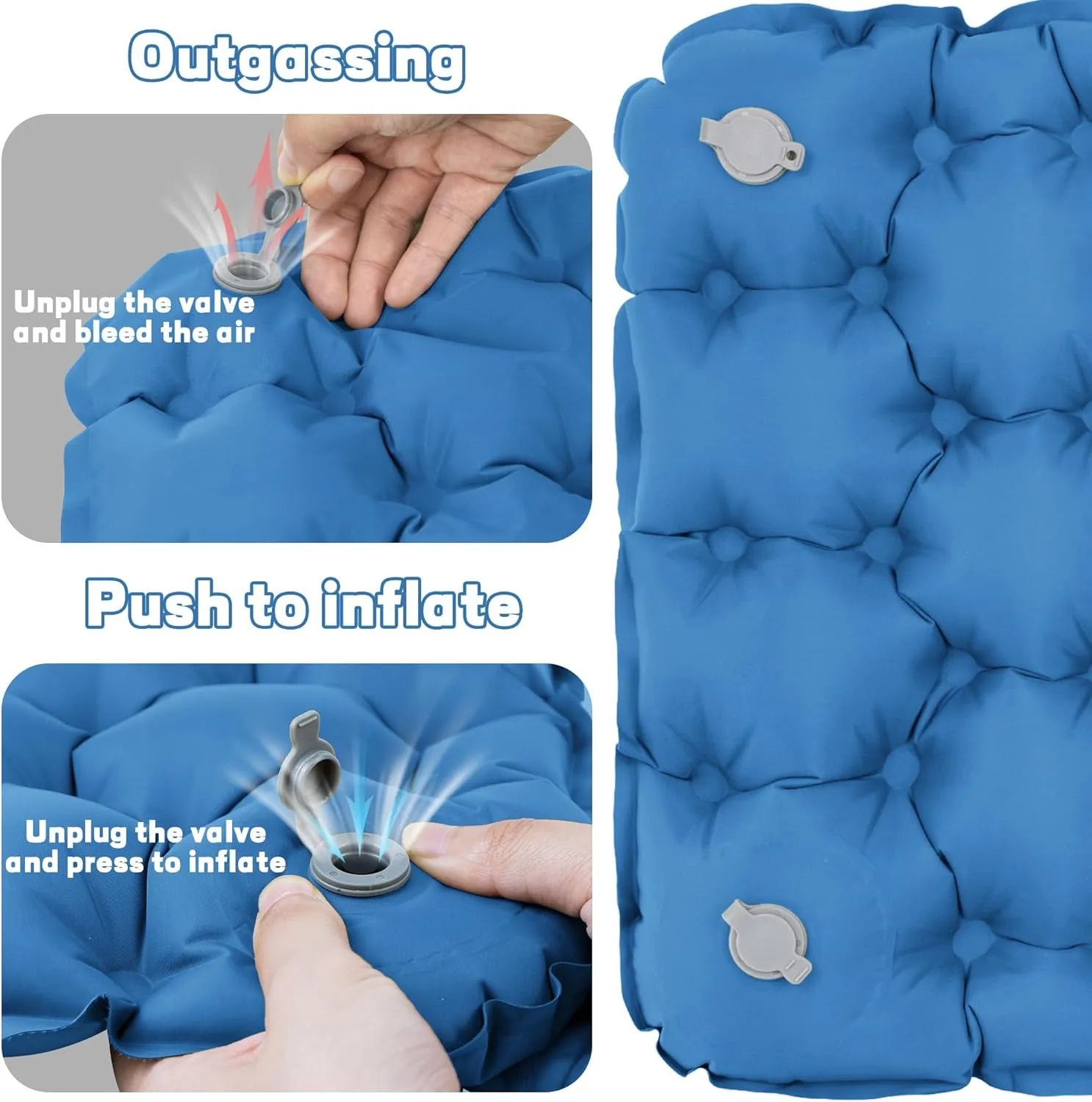 ONTYZZ Inflatable Seat Cushion Airplane Seat Cushion Lightweight Travel Cushion for Climbing Hiking Office Airplane Stadium