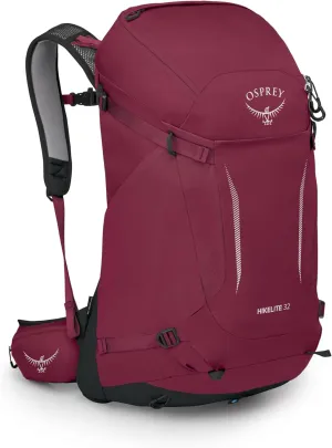 Osprey Hikelite 32L Unisex Hiking Backpack, Chameleon/Black, S/M