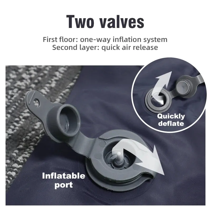 Outdoor Camping Double Inflatable Mattress Extra Wide Sleeping Pad