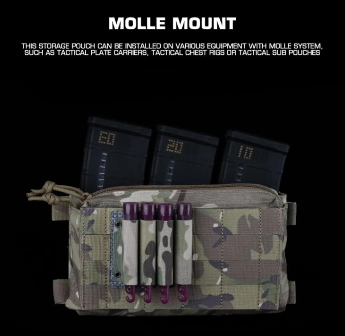 Outdoor Hunting Gear Glow Stick Storage Pouch Pen Holder Airsoft Vest Glow Stick Molle Organizer Holder