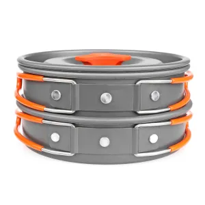 Oxford 7月24日 support Cookware Cooking Set and Bowls Backpacking Hiking Outdoor Set Piece Pans Pots 9 Cook Spoon Camping With Mess Gear Bag Kit Multi-buy offer