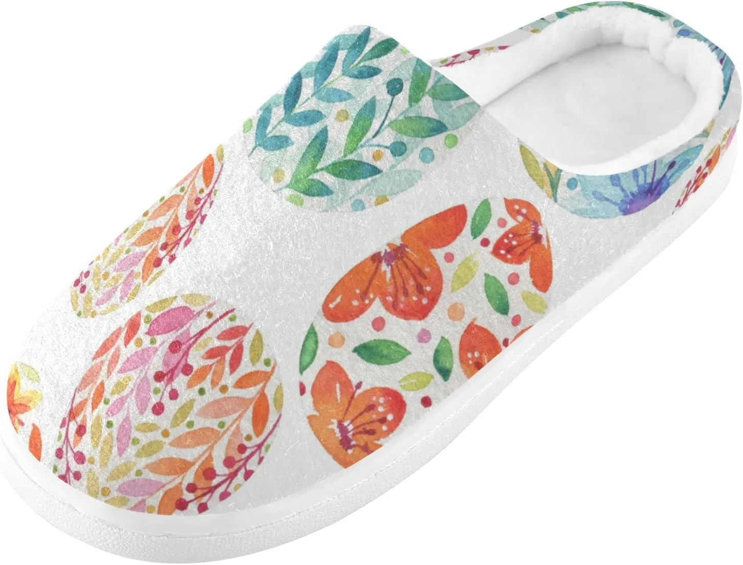 Oyihfvs Unisex Memory Foam Warm Slippers Comfort Soft Casual Shoes for Indoor Outdoor S-XXXL
