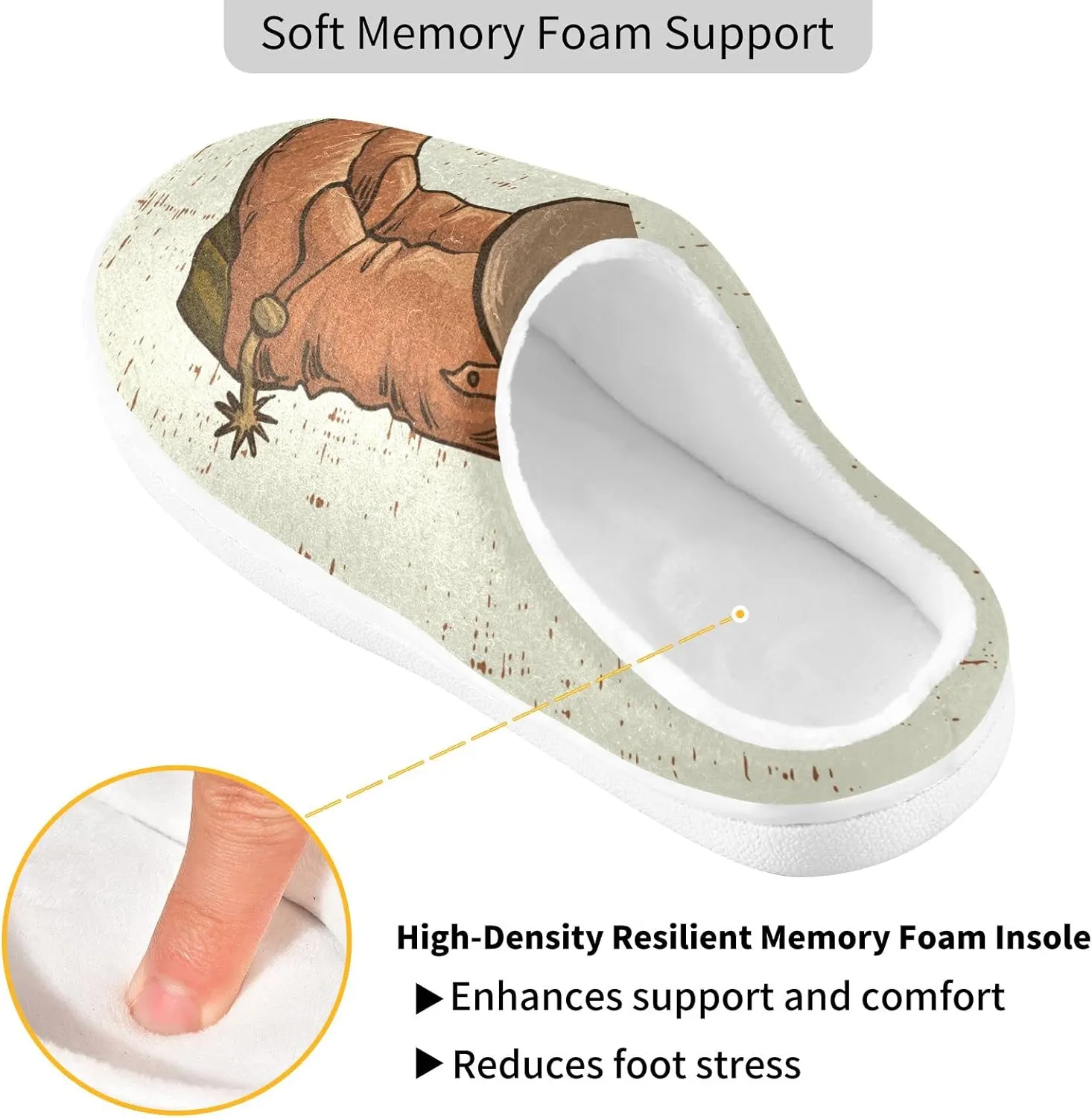 Oyihfvs Unisex Memory Foam Warm Slippers Comfort Soft Casual Shoes for Indoor Outdoor S-XXXL