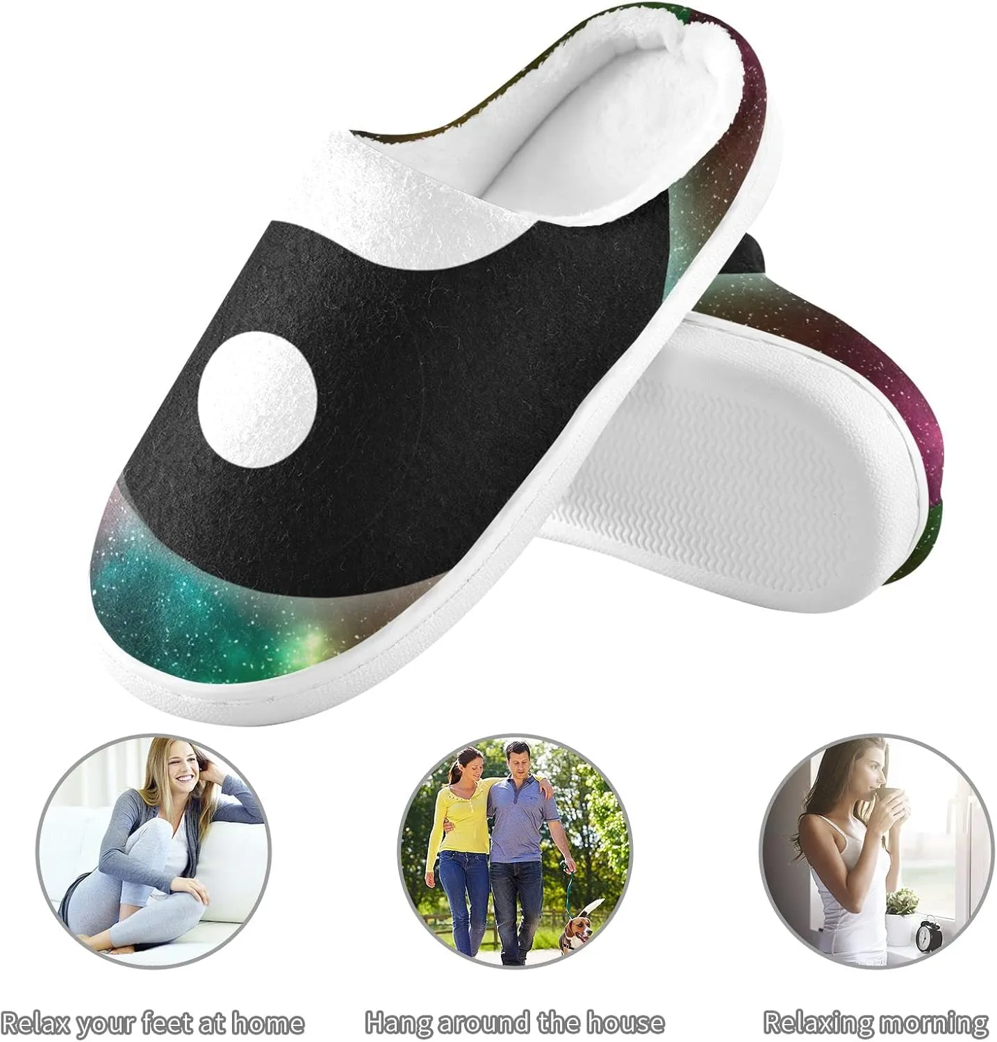 Oyihfvs Unisex Memory Foam Warm Slippers Comfort Soft Casual Shoes for Indoor Outdoor S-XXXL