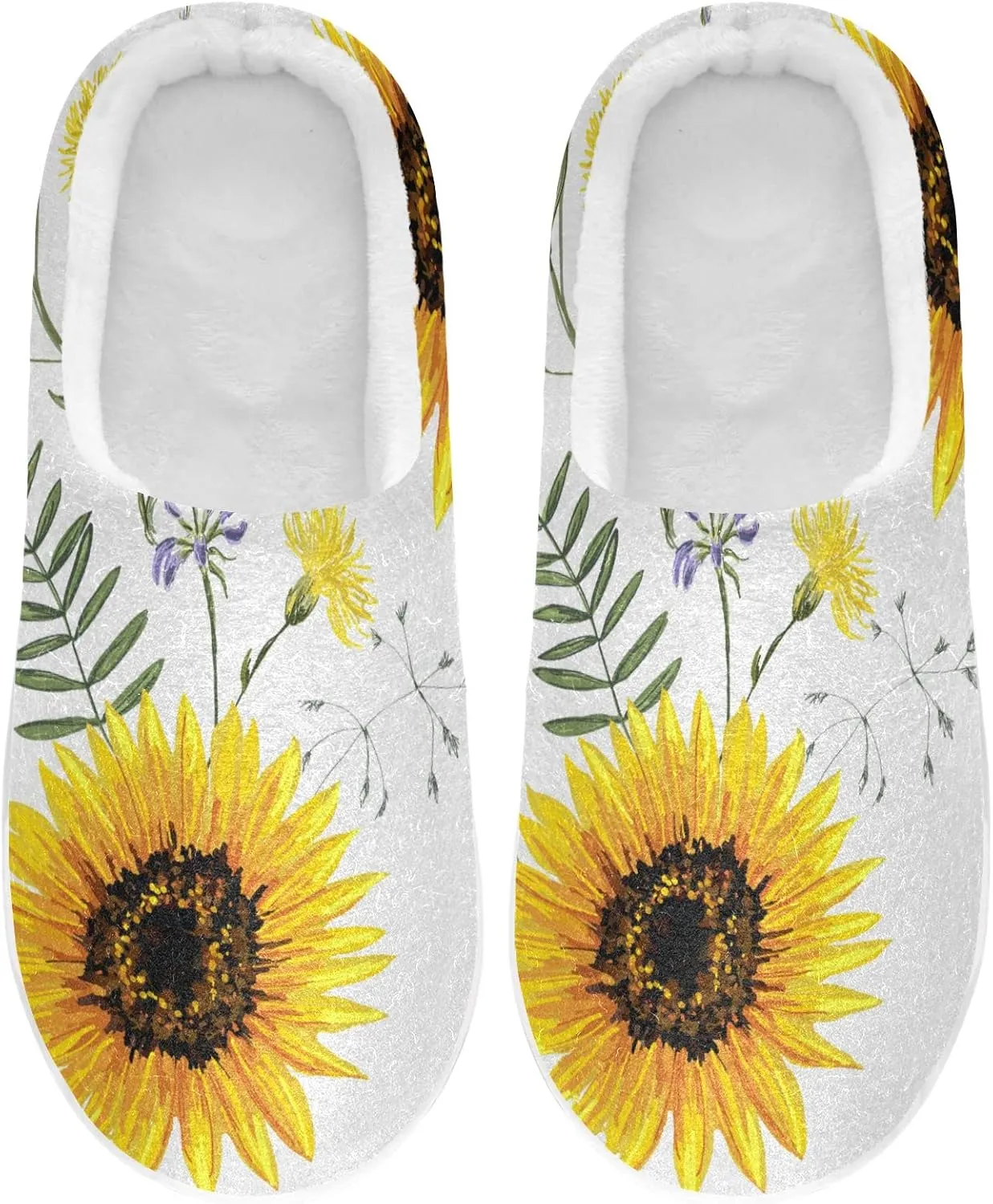 Oyihfvs Unisex Memory Foam Warm Slippers Comfort Soft Casual Shoes for Indoor Outdoor S-XXXL