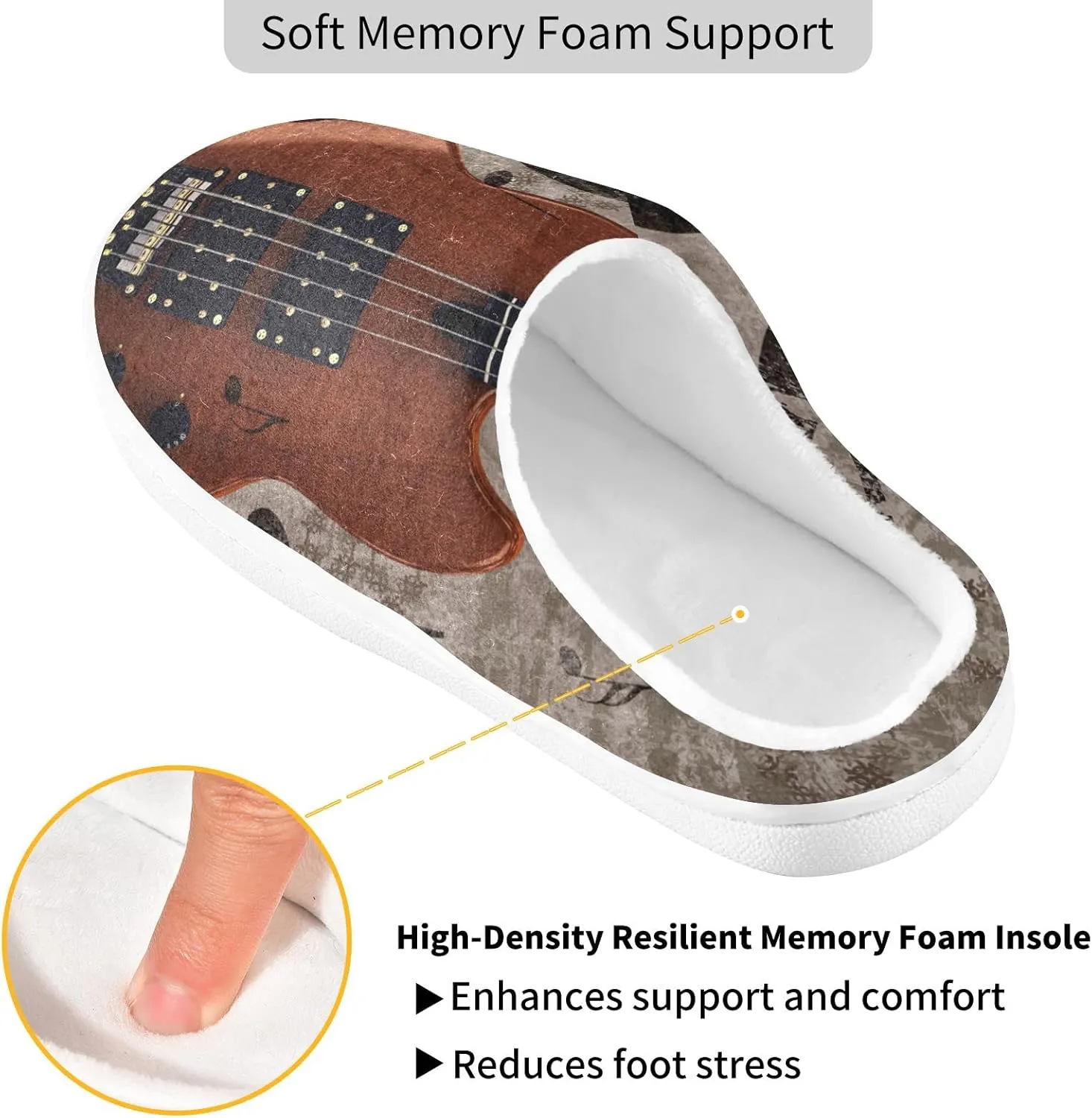 Oyihfvs Unisex Memory Foam Warm Slippers Comfort Soft Casual Shoes for Indoor Outdoor S-XXXL