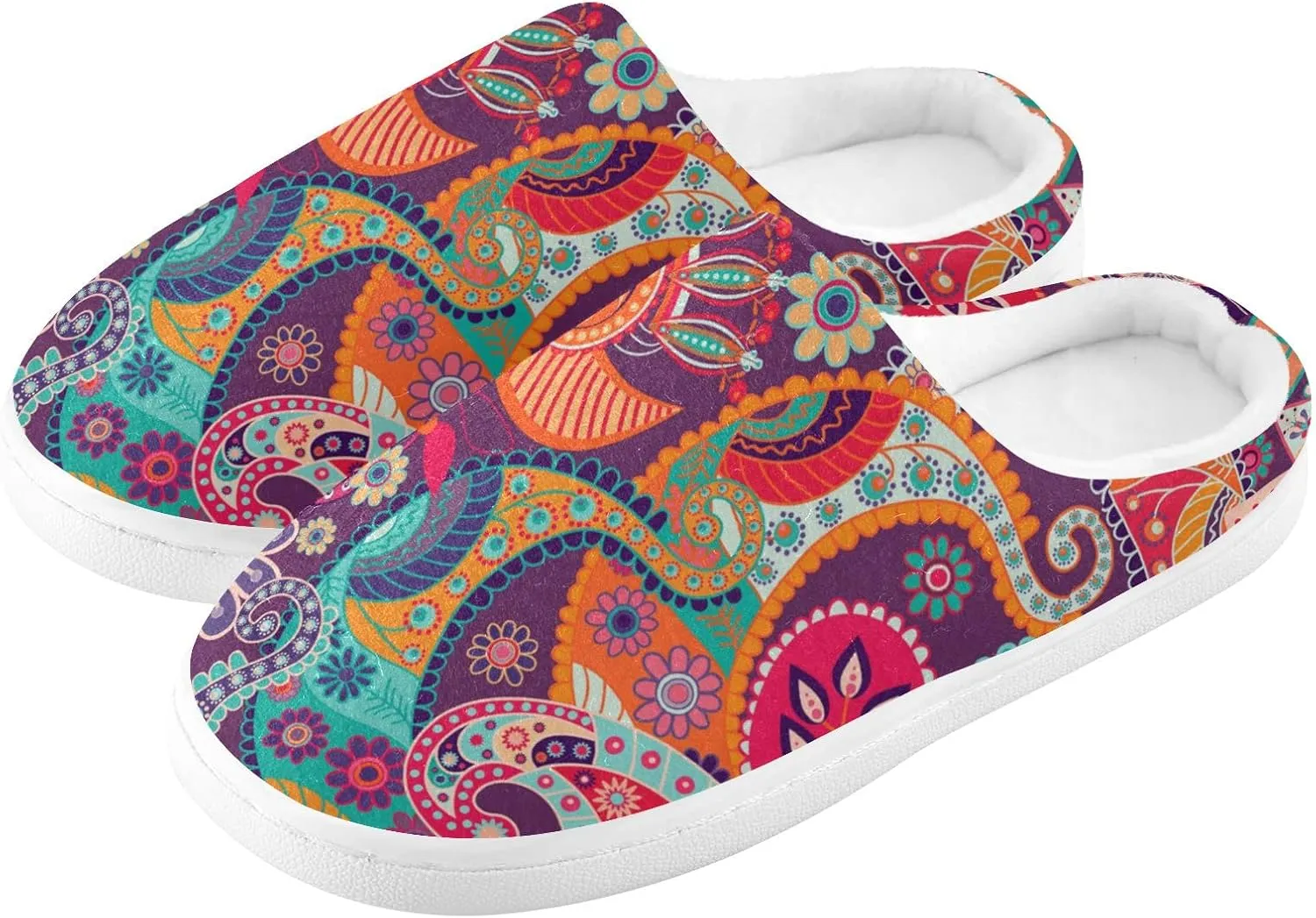 Oyihfvs Unisex Memory Foam Warm Slippers Comfort Soft Casual Shoes for Indoor Outdoor S-XXXL