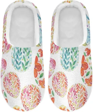 Oyihfvs Unisex Memory Foam Warm Slippers Comfort Soft Casual Shoes for Indoor Outdoor S-XXXL