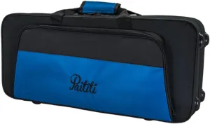 Paititi Lightweight Alto Saxophone Case, Strong, Durable with Backpack Straps Black/Blue