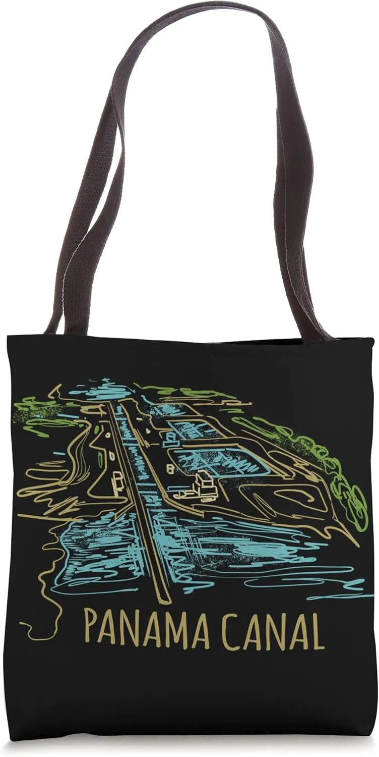 Panama Canal souvenir for travelers, tourist, Traveler Tote Bag