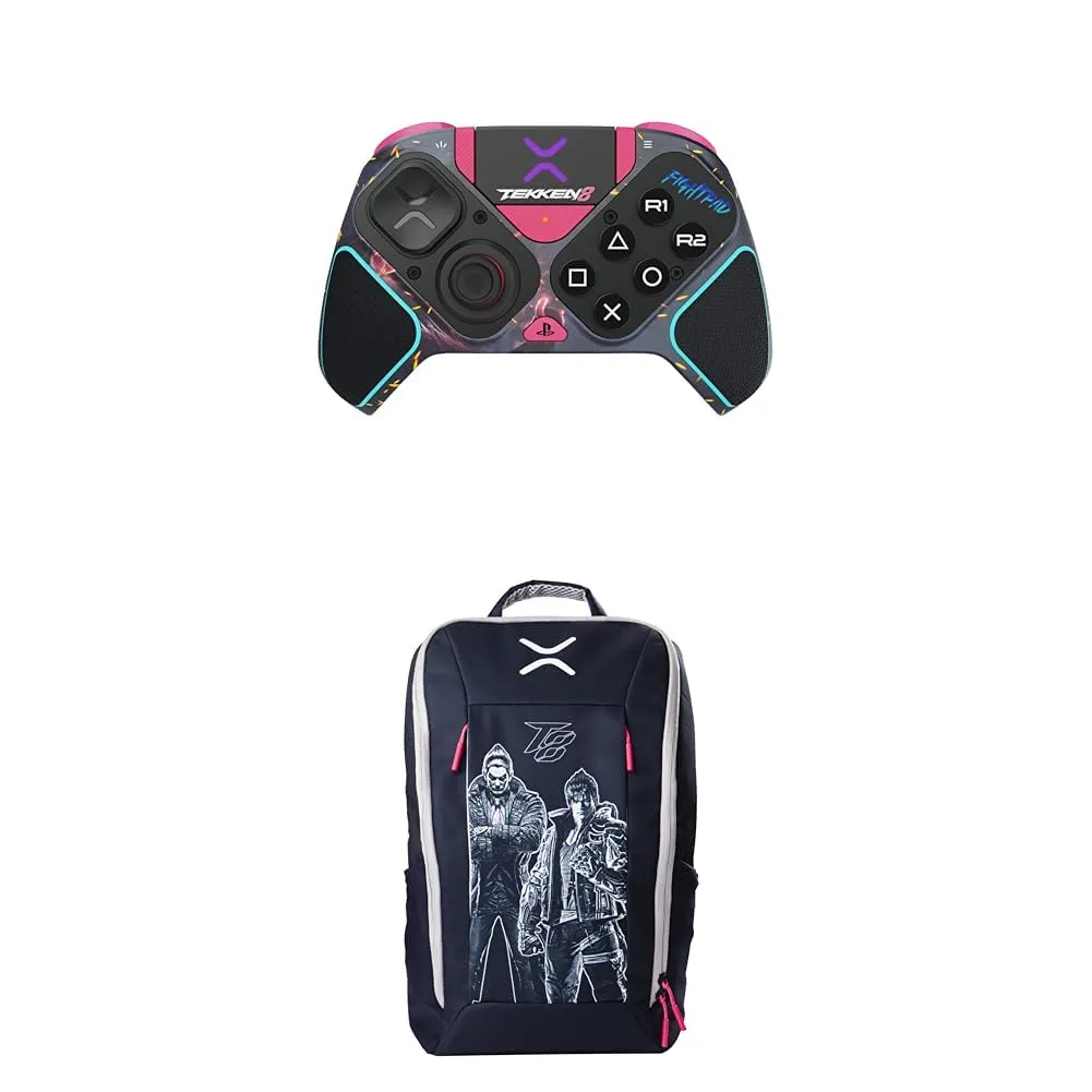 PDP Victrix Pro BFG Wireless PlayStation 5 Controller Compatible PS5/PS4/PC   Victrix Tournament Backpack (Tekken 8 - Rage Art)