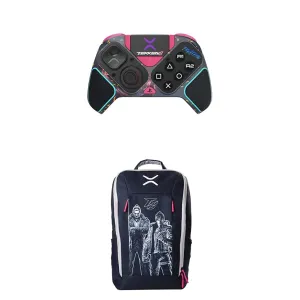 PDP Victrix Pro BFG Wireless PlayStation 5 Controller Compatible PS5/PS4/PC   Victrix Tournament Backpack (Tekken 8 - Rage Art)