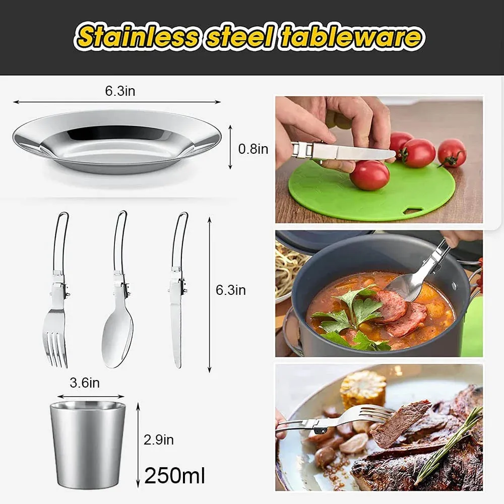People for 2-3 Lightweight Loved by customers Secure transactions Set Camping Cookware