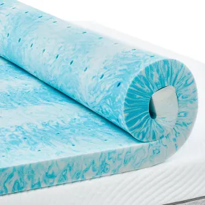 PERLECARE 3 Inch Twin XL Memory Foam Mattress Topper, Cooling Gel Infused Mattress Pad, Ventilated Bed Topper for Pressure Relief Back Pain, CertiPUR-US Certified