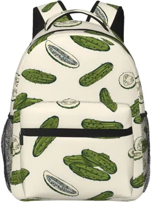 Pickle Cucumber Backpack Laptop Backpack Sports Travel Shoulder bag Light casual backpack