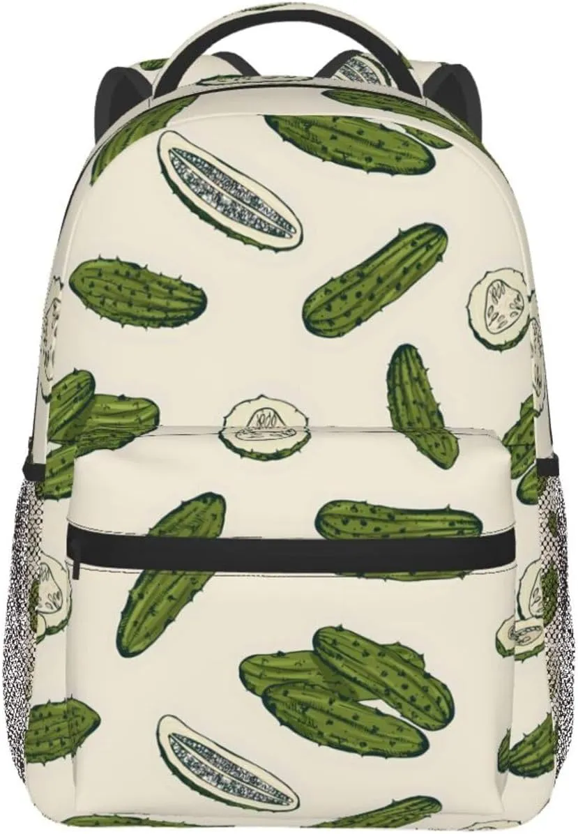Pickle Cucumber Backpack Laptop Backpack Sports Travel Shoulder bag Light casual backpack